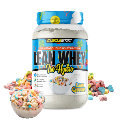 MuscleSport Lean Whey — 2lb Lean Charms support