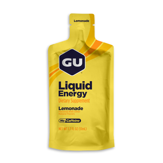 GU Energy Labs Liquid Energy Gel — Lemonade hero