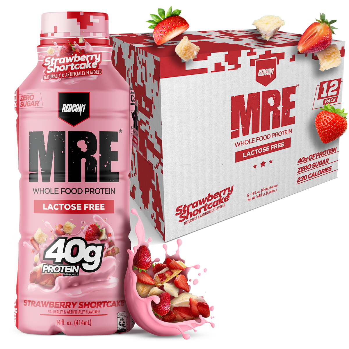 REDCON1 MRE RTD — Strawberry Cake hero
