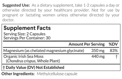 Nutritional Roots Irish Sea Moss and Magnesium — Irish Sea Moss and Magnesium facts