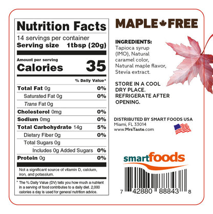 Mrs. Taste Condiments — Maple facts