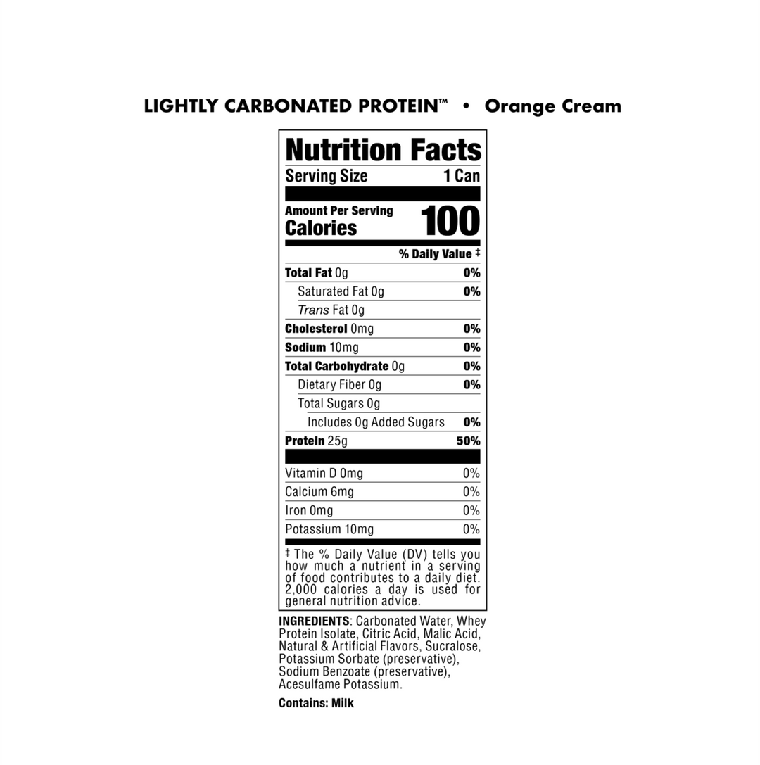 Bucked Up Protein RTD — Orange Cream facts