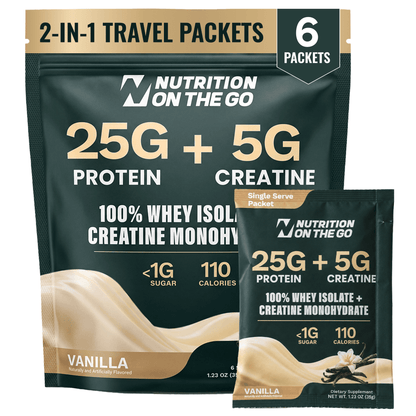 Nutrition On The Go Protein + Creatine — Vanilla 6 serving hero