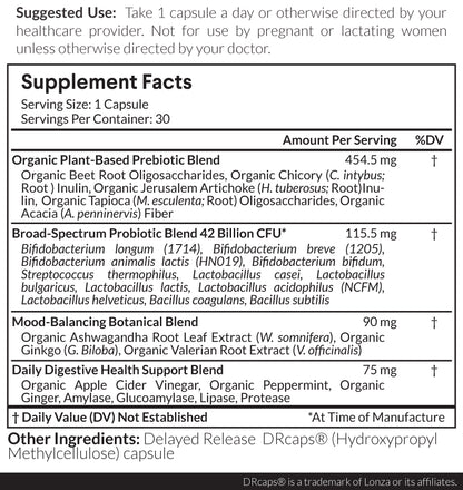 Nutritional Roots Probiotics+ 42 Billion CFU — Probiotics+ 42 Billion CFU facts