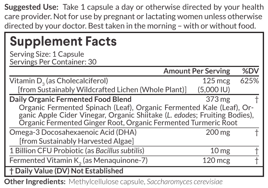 Nutritional Roots Vitamin D3 & K2 — Vitamin D3 & K2 facts
