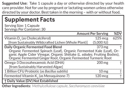 Nutritional Roots Vitamin D3 & K2 — Vitamin D3 & K2 facts