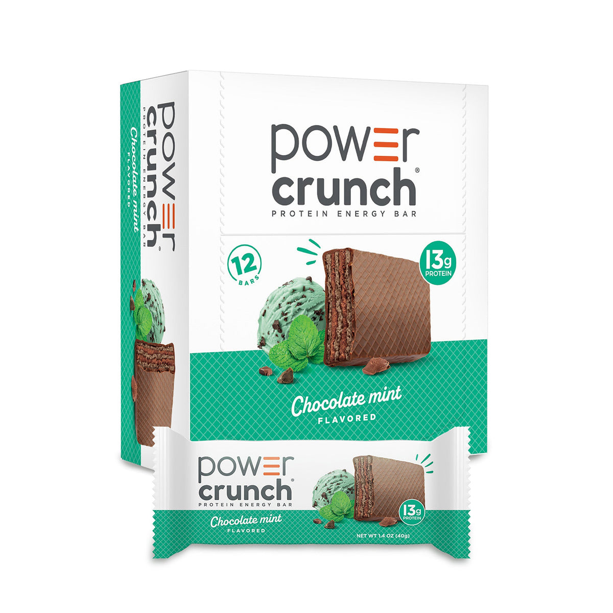 Power Crunch Protein Wafer Bar — Chocolate Mint hero