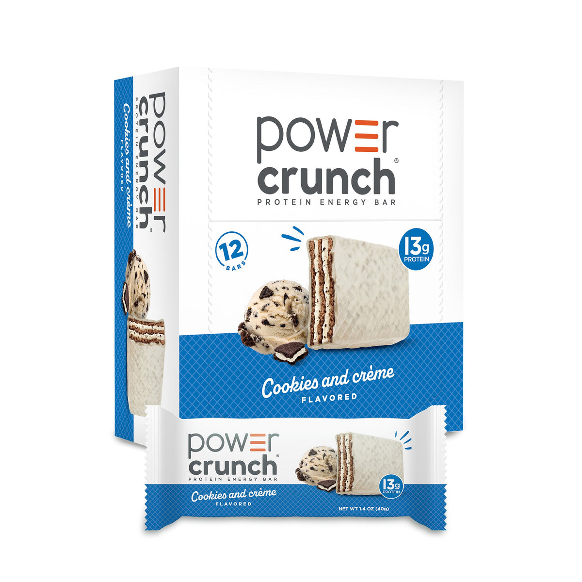 Power Crunch Protein Wafer Bar — Cookies and Creme hero