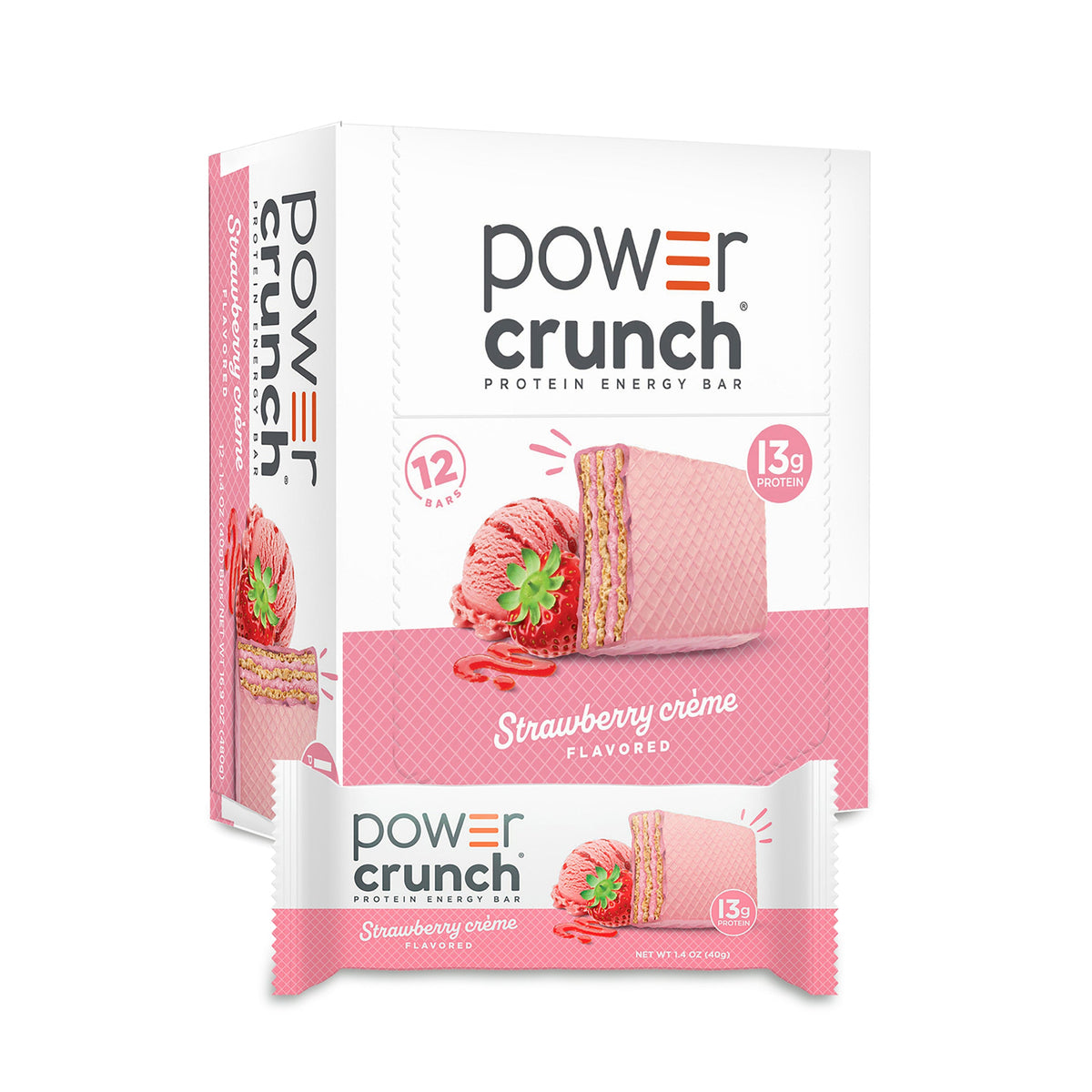 Power Crunch Protein Wafer Bar — Strawberry Creme hero