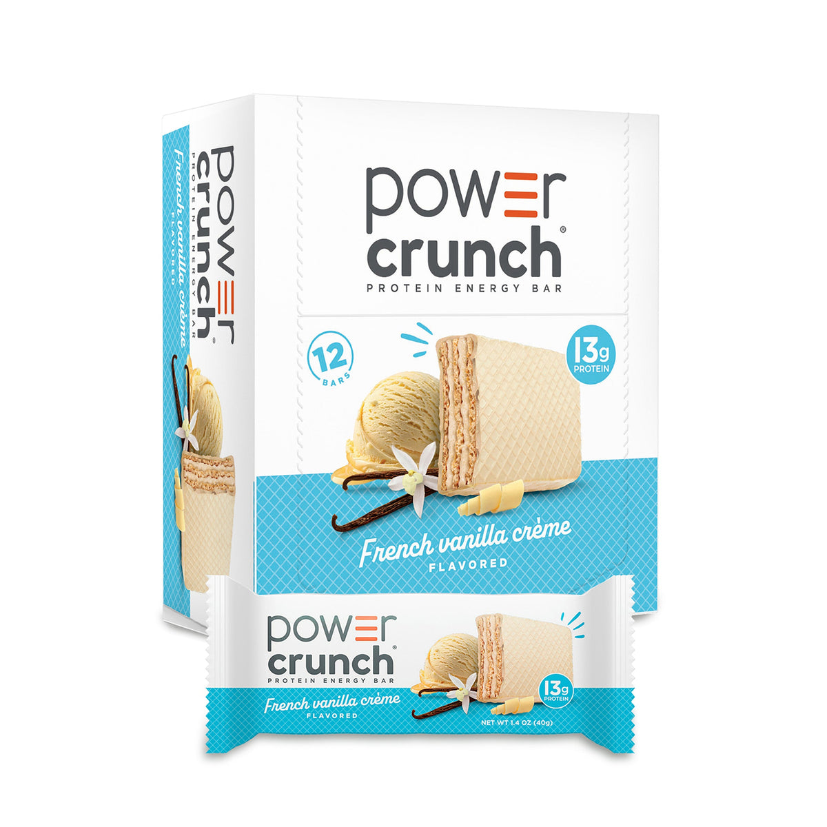 Power Crunch Protein Wafer Bar — French Vanilla hero