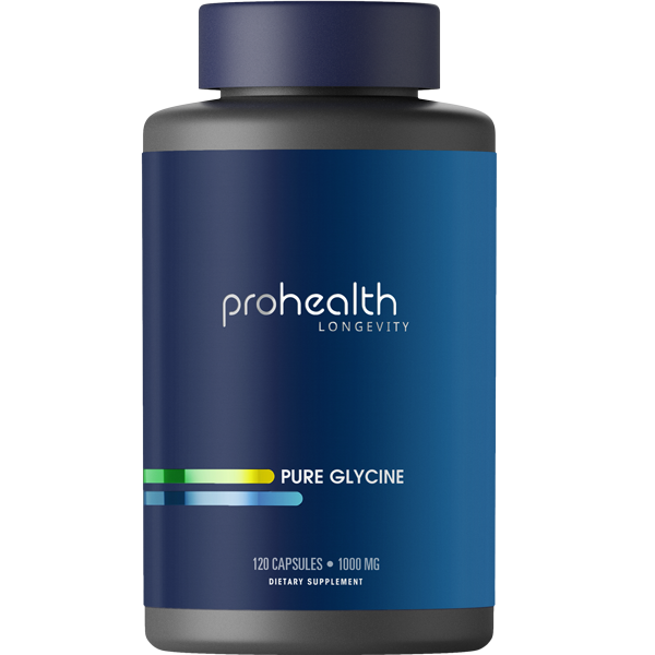 ProHealth Longevity Pure Glycine 1000mg 120 capsules — Pure Glycine 1000mg 120 capsules hero