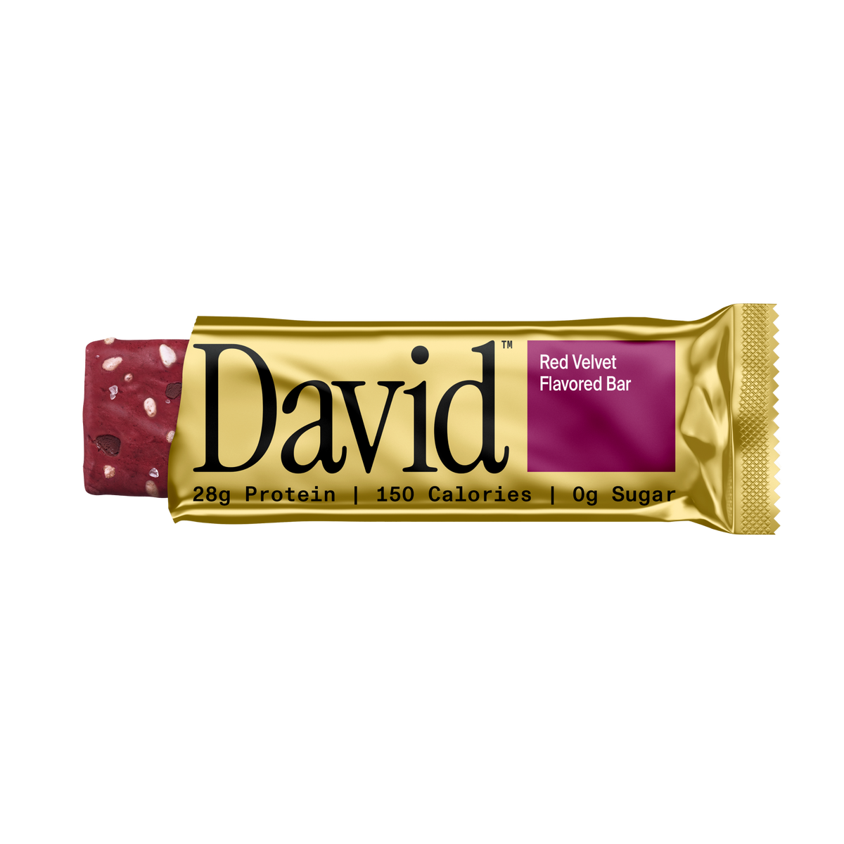 David Gold Protein Bars — Red Velvet front packaging