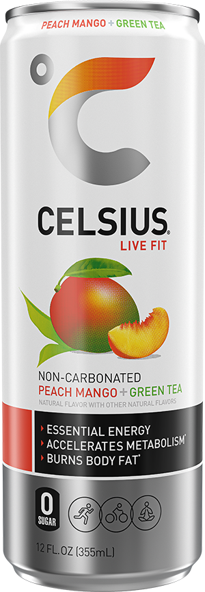 Celsius Energy Drink — Peach Mango Green Tea hero