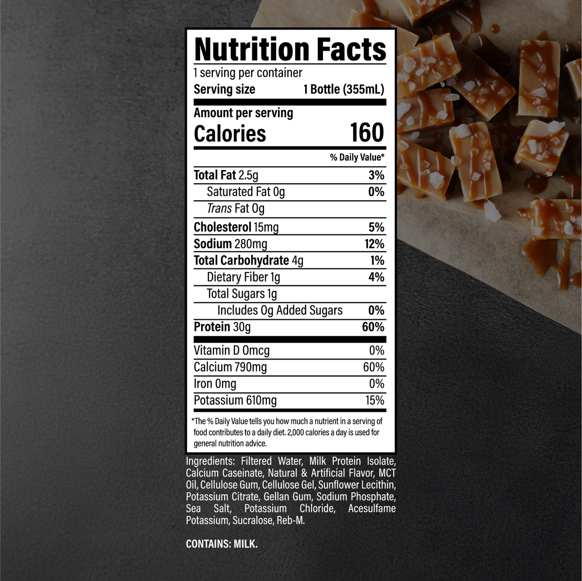 RAW Nutrition Sport RTD — Caramel facts