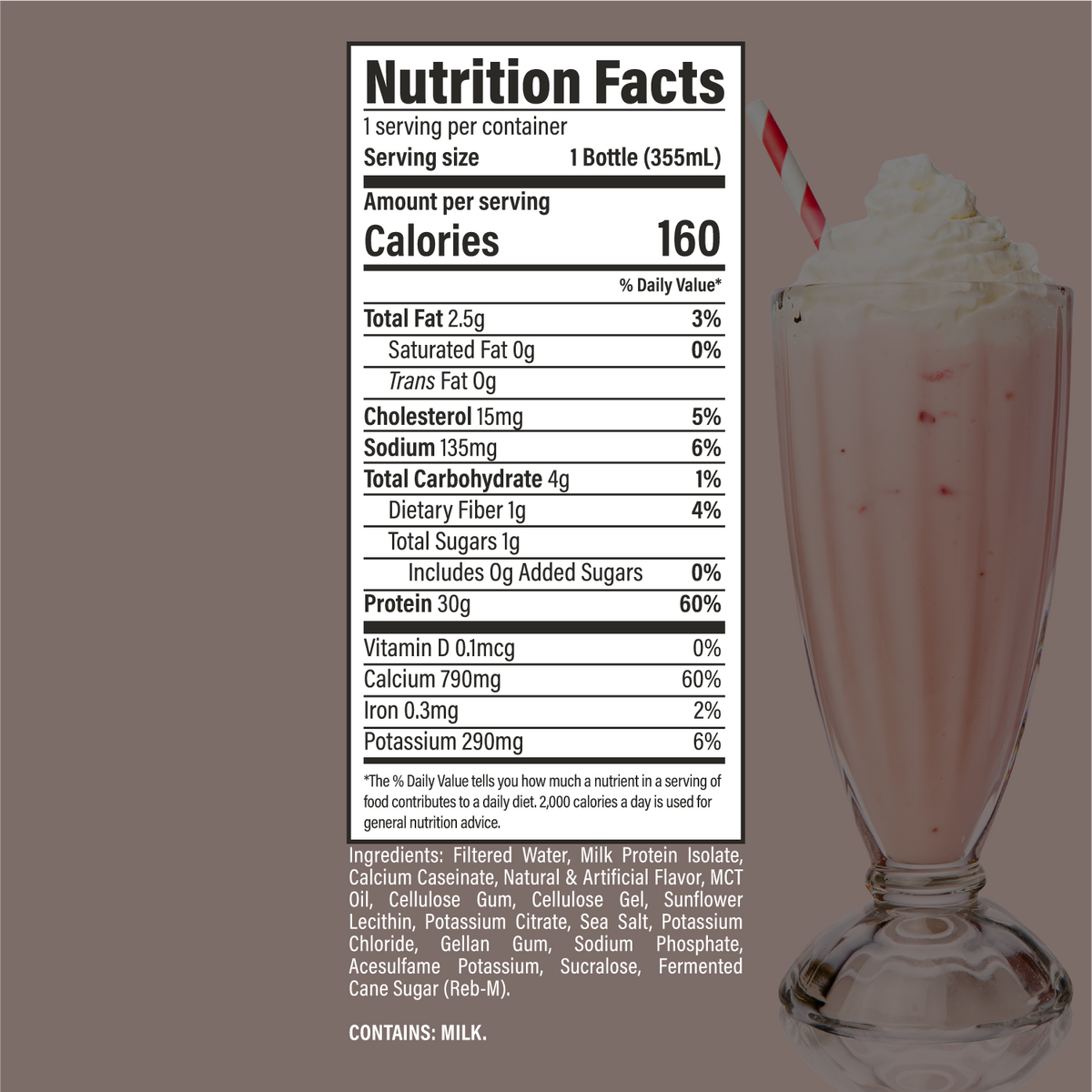 RAW Nutrition Sport RTD — Strawberry facts