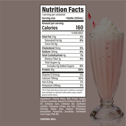 RAW Nutrition Sport RTD — Strawberry facts
