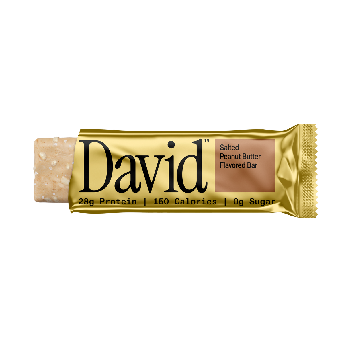 David Gold Protein Bars — Salted Peanut Butter front packaging