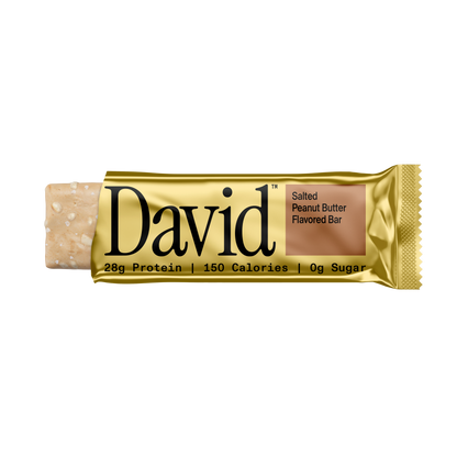 David Gold Protein Bars — Salted Peanut Butter front packaging
