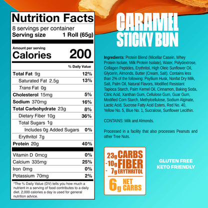 Legendary Foods Protein Sweet Roll — Caramel facts