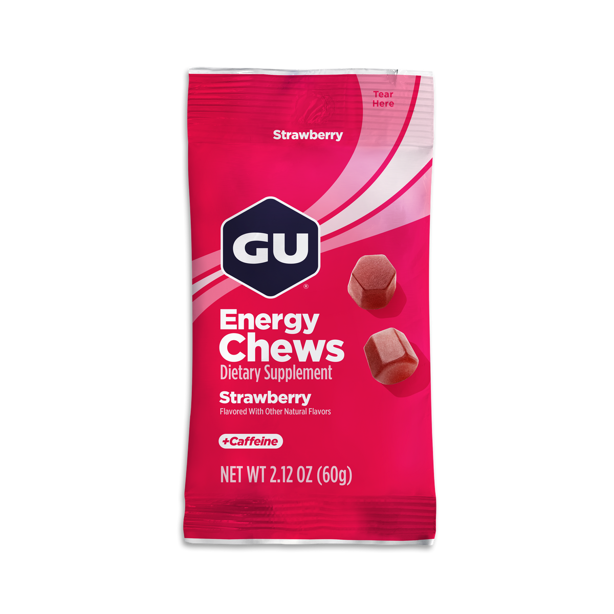 GU Energy Labs Energy Chews — Strawberry hero
