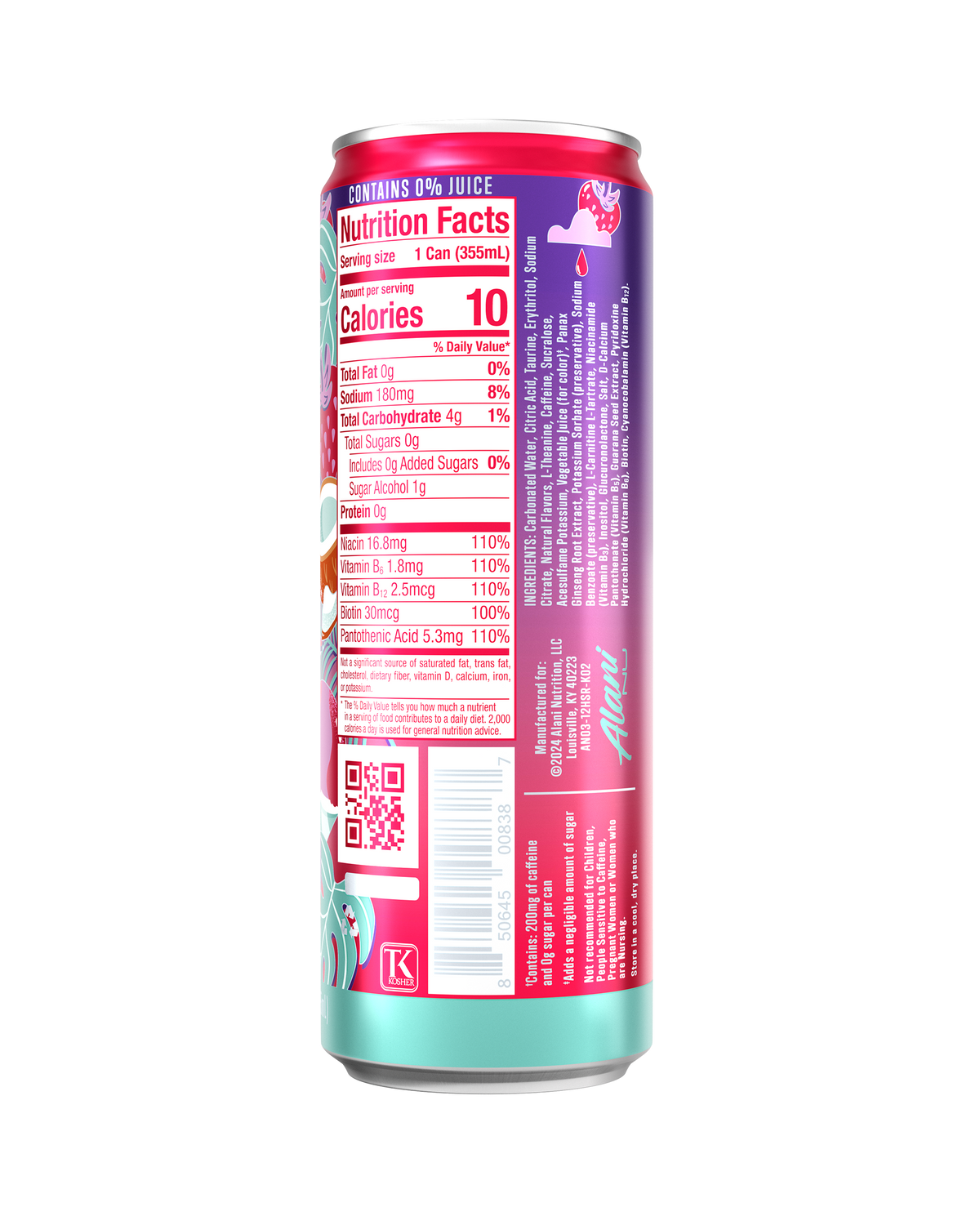 Alani Nu Energy RTD — Hawaiian Ice facts