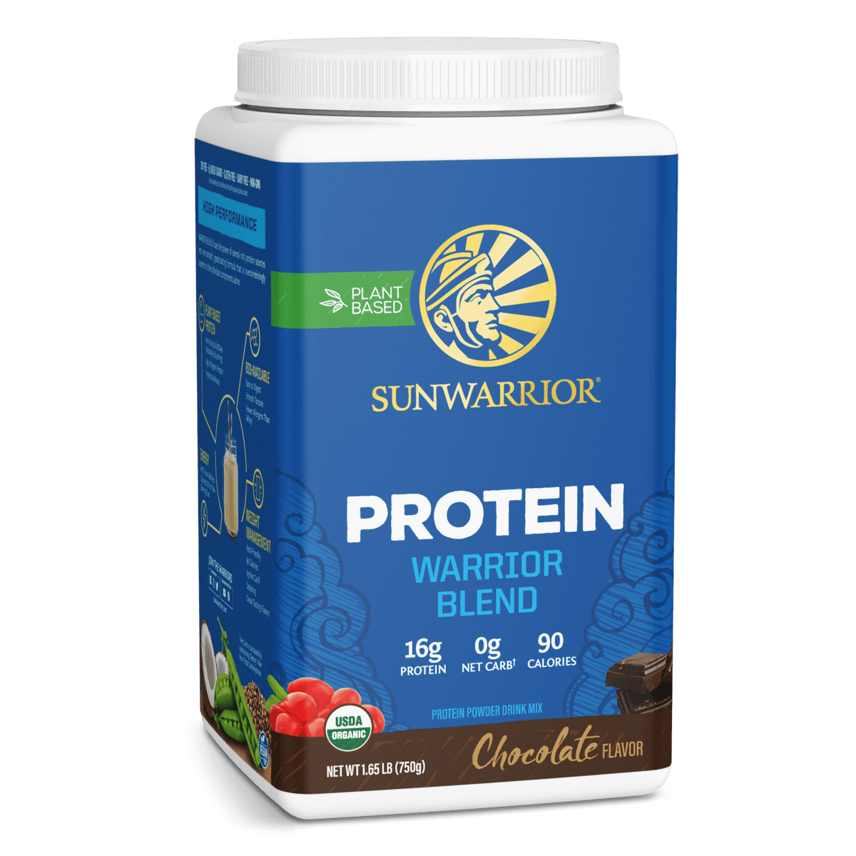 Sunwarrior Warrior Blend — 750grams Chocolate support