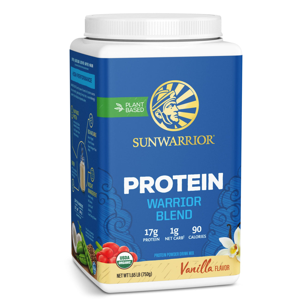 Sunwarrior Warrior Blend — 750grams Vanilla support