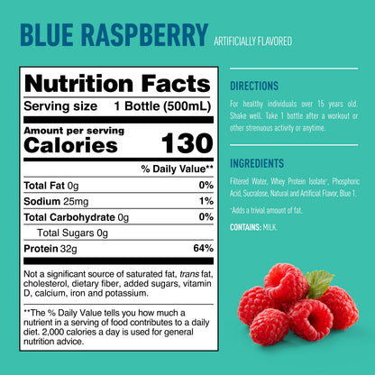 Isopure RTD — Blue Raspberry facts
