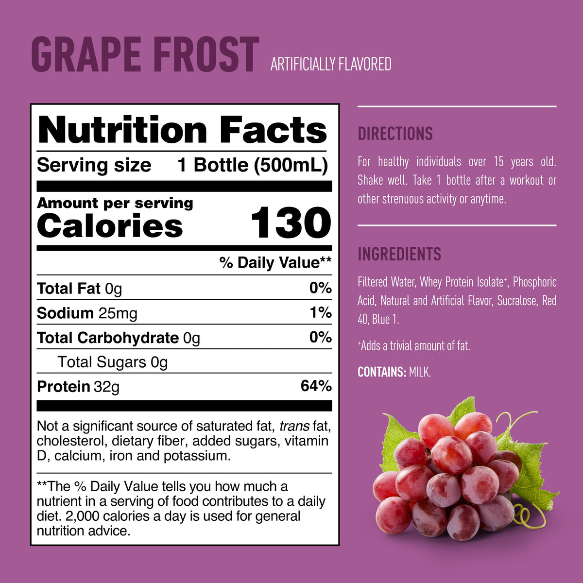 Isopure RTD — Grape facts