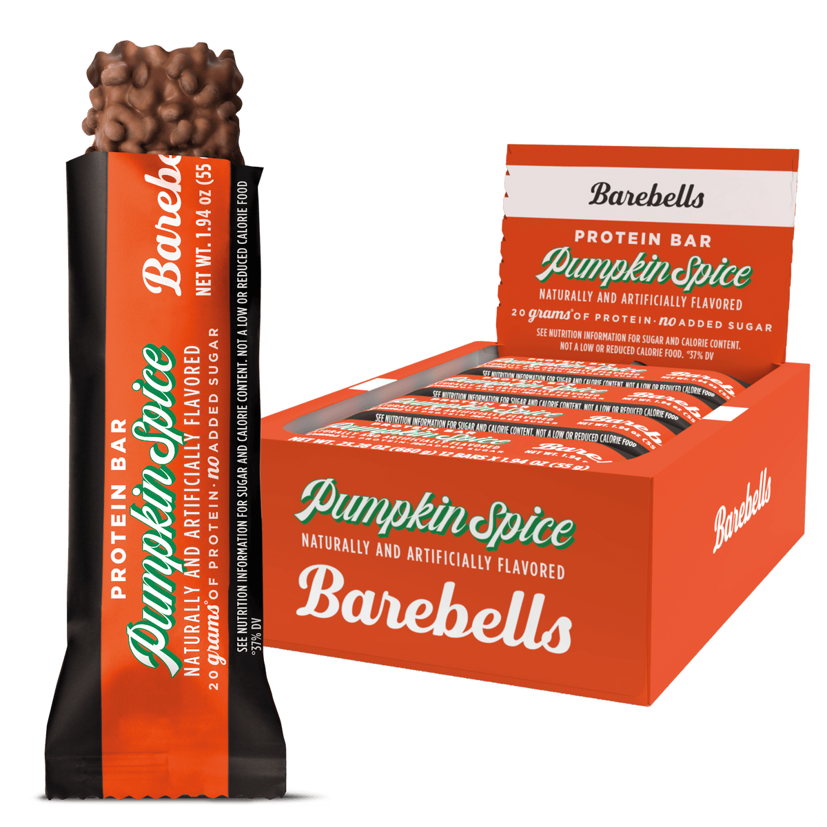 Barebells Protein Bars — Pumpkin front packaging