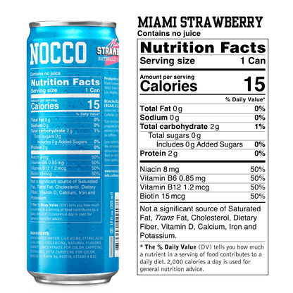 NOCCO RTD — Miami Caffeine facts
