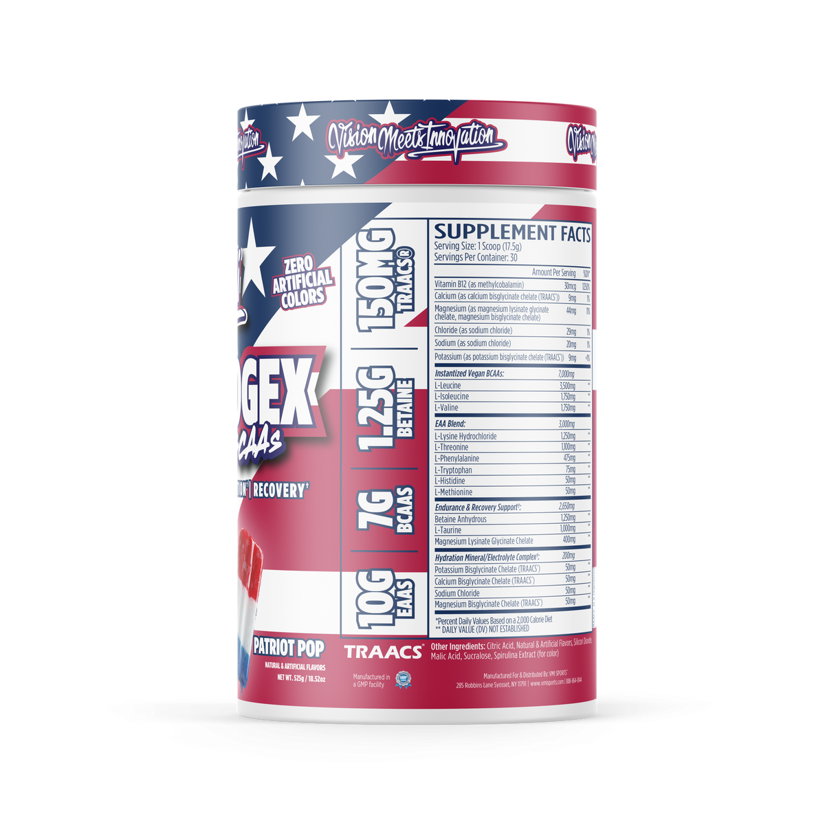 VMI Sports Aminogex Ultra Eaa — Patriot Pop facts