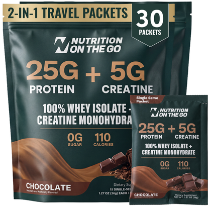 Nutrition On The Go Protein + Creatine — Chocolate 30 serving hero