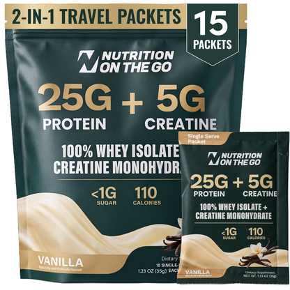 Nutrition On The Go Protein + Creatine — Vanilla Single Serving hero