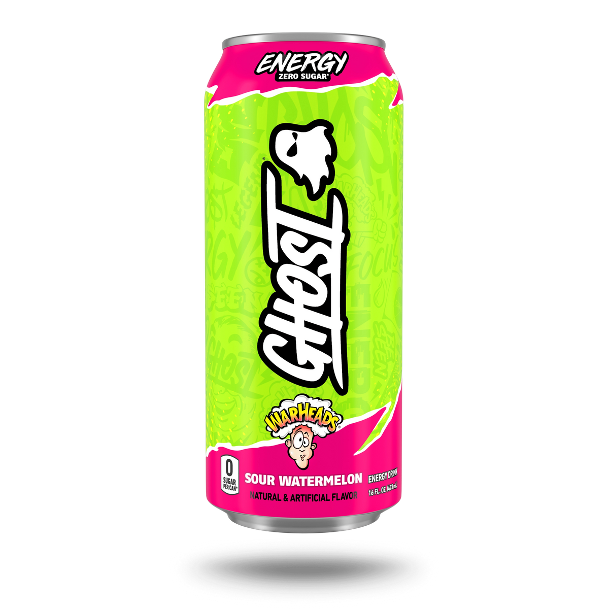 GHOST ENERGY — Warheads Sour Watermelon hero