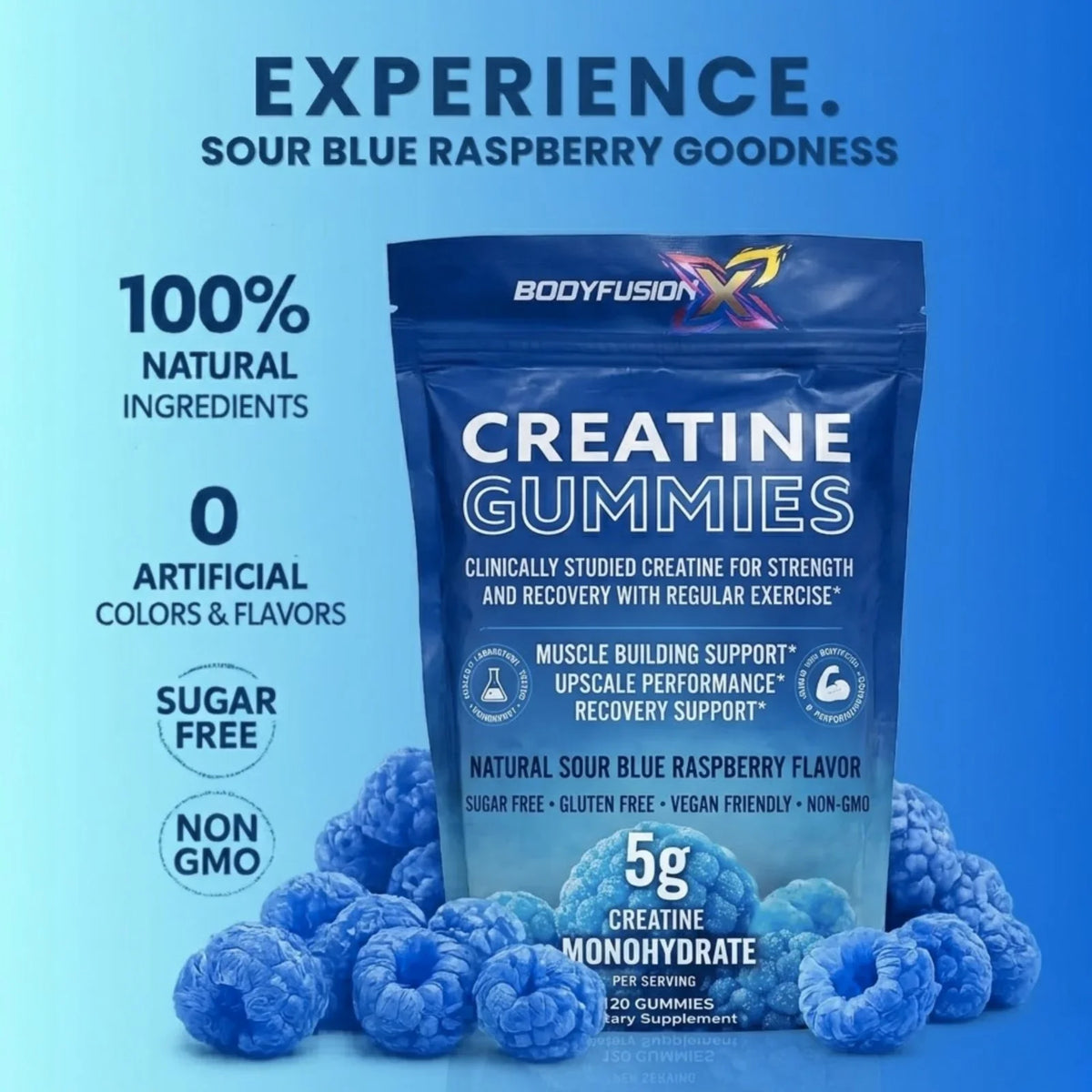 BodyFusion X Creatine Gummies — Creatine Gummies support