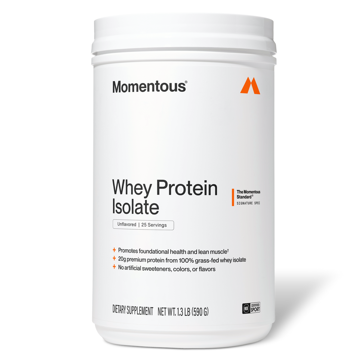 Momentous Whey Protein Isolate — Whey Protein Isolate hero