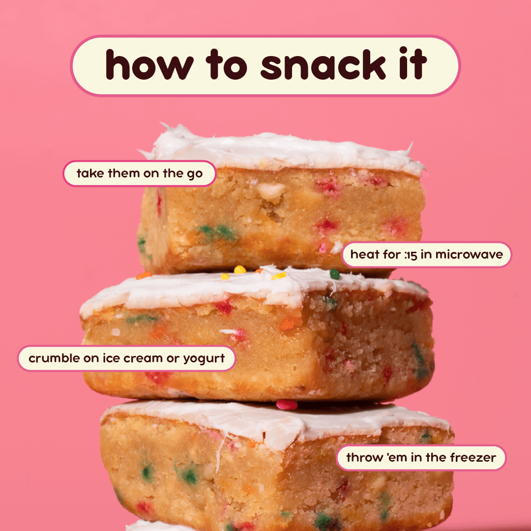 Prime Bites Protein Brownie — Birthday Cake support