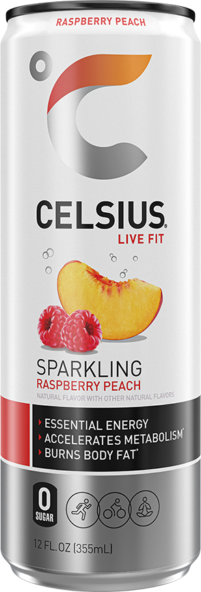 Celsius Energy Drink — Raspberry Peach hero