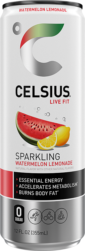 Celsius Energy Drink — watermelon lemonade hero