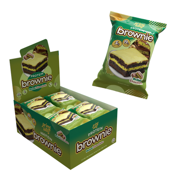 Prime Bites Protein Brownie — Dubai Choc hero