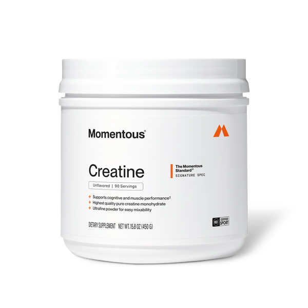 Momentous Creatine Monohydrate, 90 Servings — front of pack