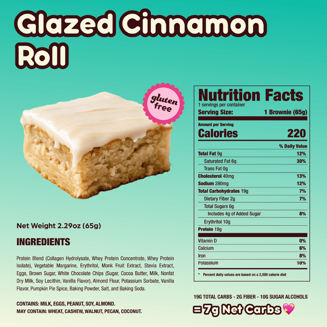 Prime Bites Protein Brownie — Cinnamon facts