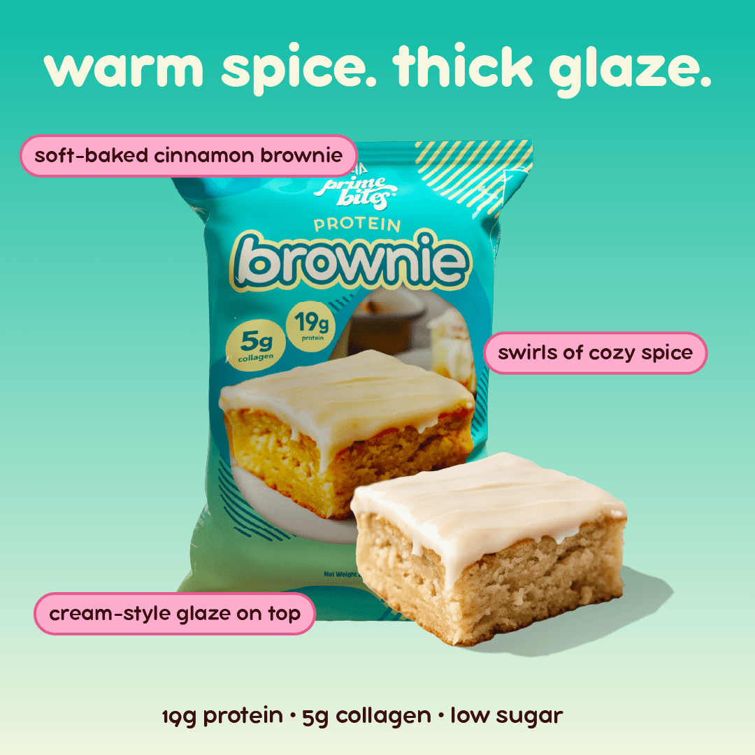 Prime Bites Protein Brownie — Cinnamon support