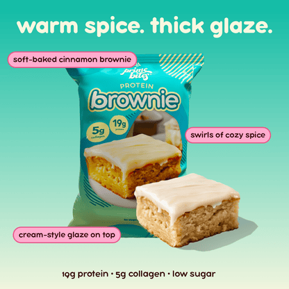 Prime Bites Protein Brownie — Cinnamon support