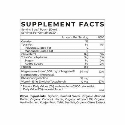 Cymbiotika Magnesium L Threonate Single Serve — Magnesium L Threonate Single Serve facts