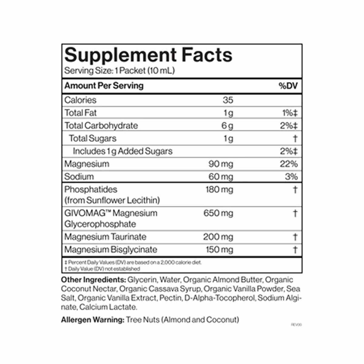 Cymbiotika Liposomal Magnesium Complex Single Serving — Liposomal Magnesium Complex Single Serving facts