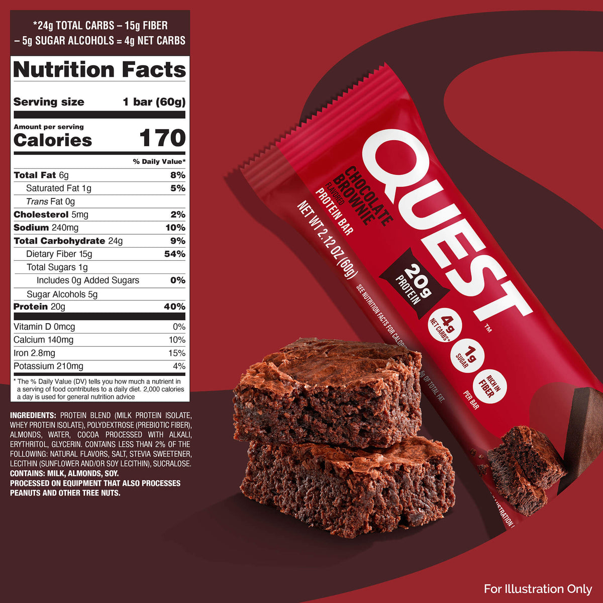 Quest Nutrition Bar — Chocolate Brownie facts