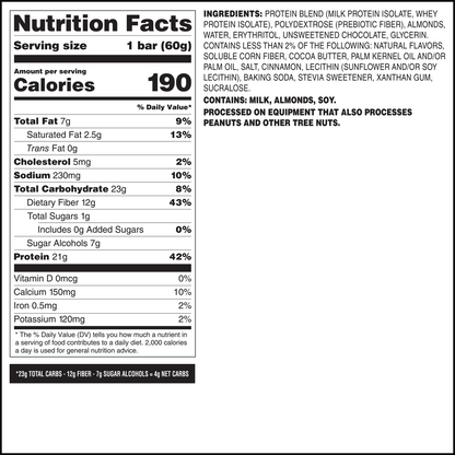 Quest Nutrition Bar — Smores facts