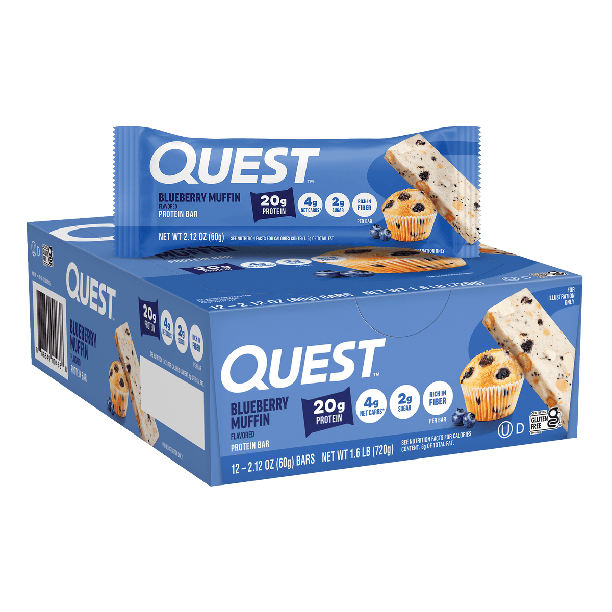 Quest Nutrition Bar — Blueberry Muffin hero